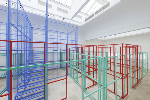 „Datament”, wystawa w Pawilonie Polskim na 18. Miedzynarodowej Wystawie Architekury w Wenecji, 2023, fot. Jacopo Salvi (altomare.studio), dzięki uprzejmości Zachęty — Narodowej Galerii Sztuki