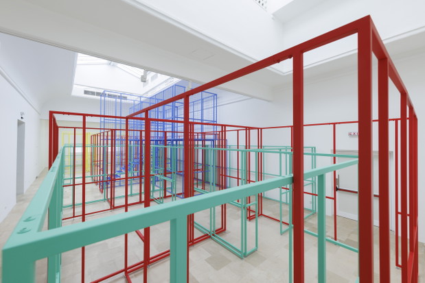 „Datament”, wystawa w Pawilonie Polskim na 18. Miedzynarodowej Wystawie Architekury w Wenecji, 2023, fot. Jacopo Salvi (altomare.studio), dzięki uprzejmości Zachęty — Narodowej Galerii Sztuki