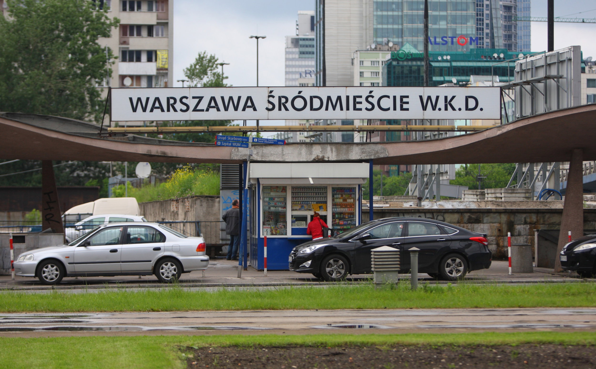 Wiata WKD nad Warszawą-Śródmieście