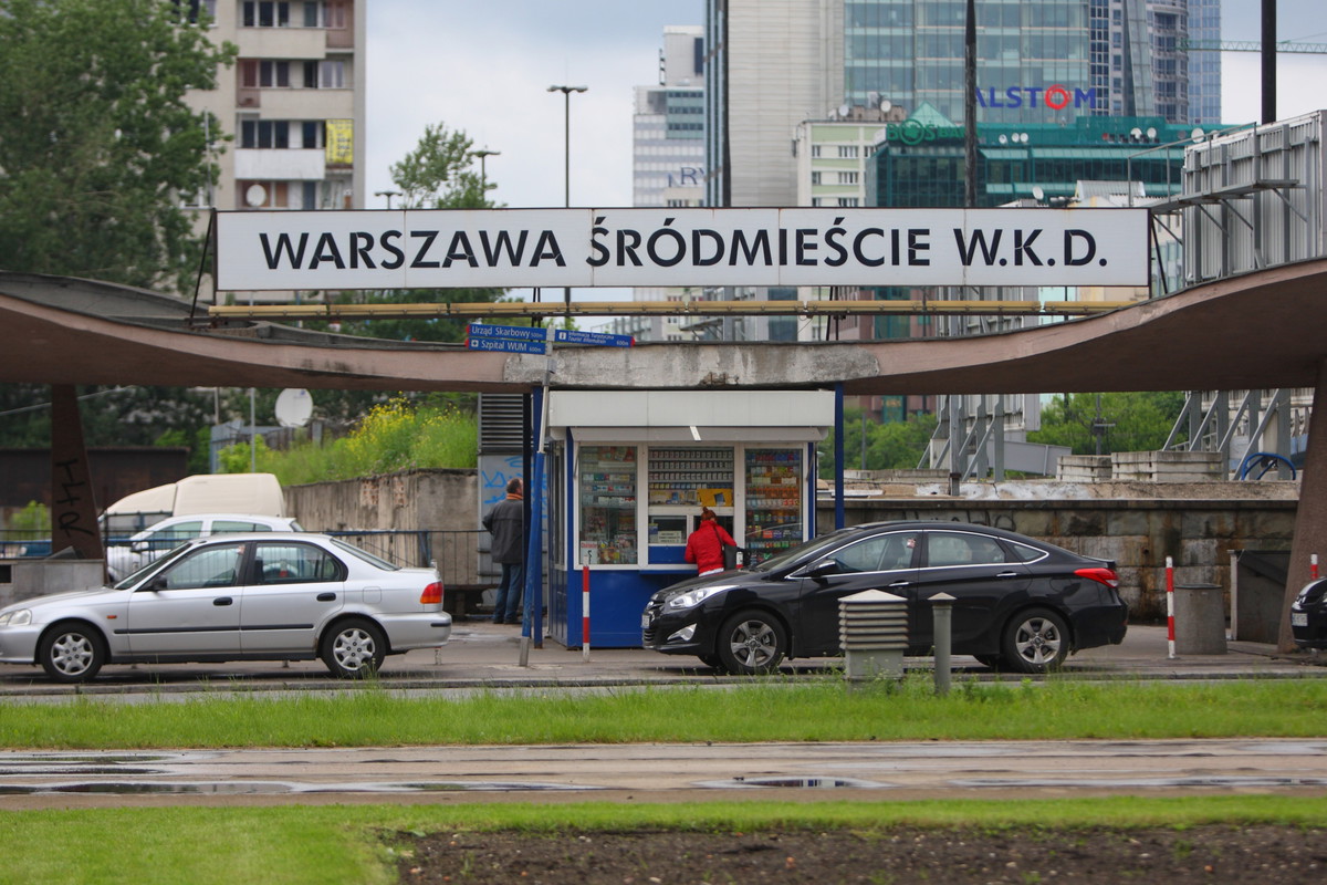 Wiata WKD nad Warszawą-Śródmieście