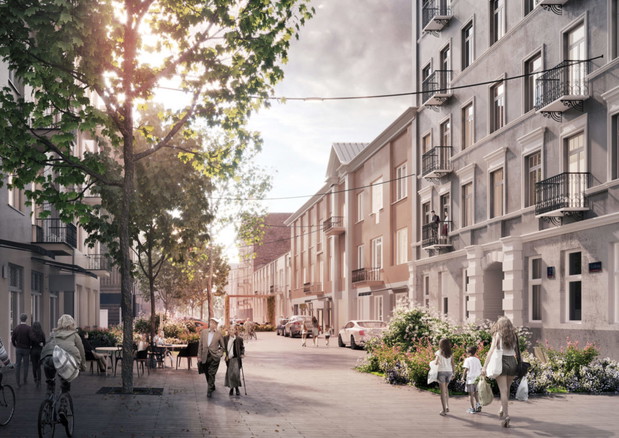 Woonerf na Środkowej, projekt: WXCA
