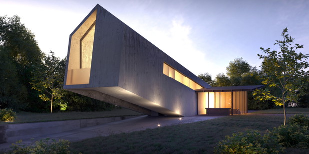 Futurystyczny dom w Beskidzie Śląskim, projekt: Autograf Studio