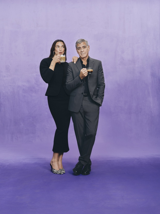Dua Lipa i George Clooney x Nespresso