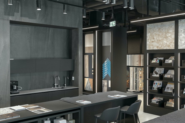Showroom BOZZA ze strefą marki ZAJC , projekt: pracownia PULVA