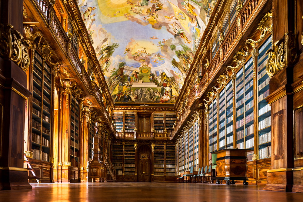 Biblioteka w Klasztor na Strahowie, Praga, Czechy