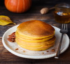 Pumpkin pancakes for breakfast