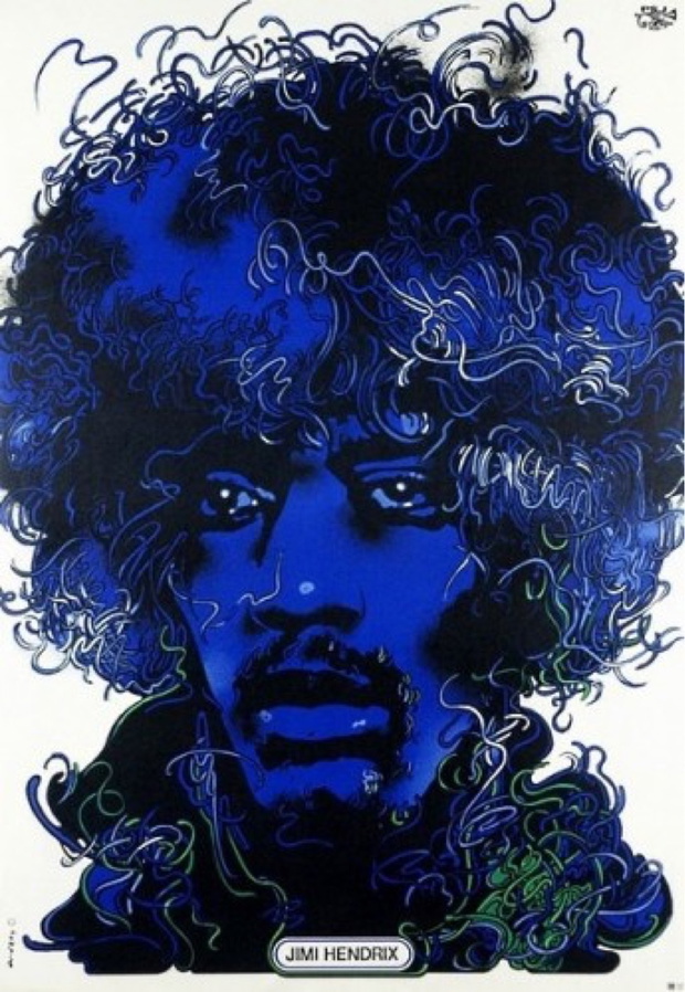 38_Waldemar Świerzy, Jimi Hendrix, 1974