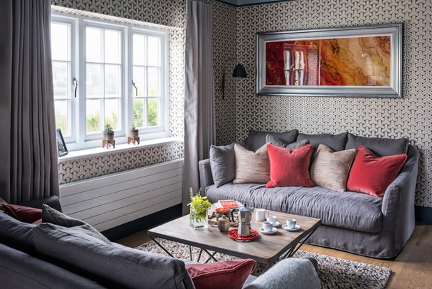 Dom w kolorach morza i piasku, projekt: Emma Painter