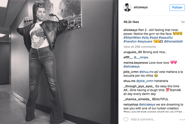 Alicia Keys na zawsze rezygnuje z makijażu?