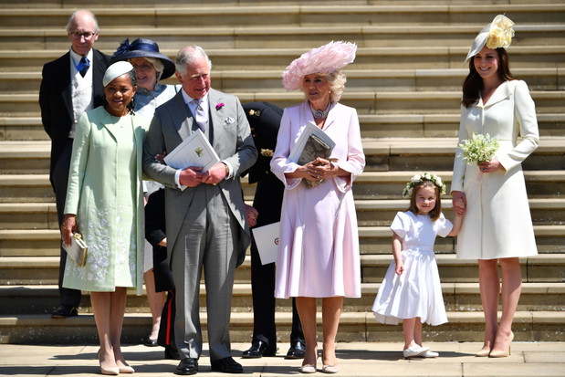 Księżna Kate w kreacji Alexander McQueen na ślubie Meghan Markle i księcia Harry'ego, 19