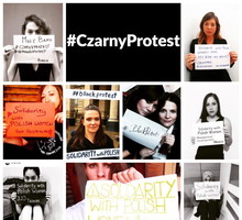 Czarny protest, kobiety wspierają Polki, Fot. Asia Mały