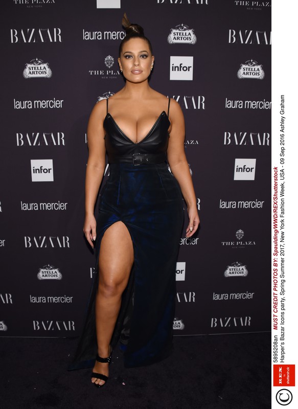 Ashley Graham na New York Fashion Week, wiosna - lato 2016