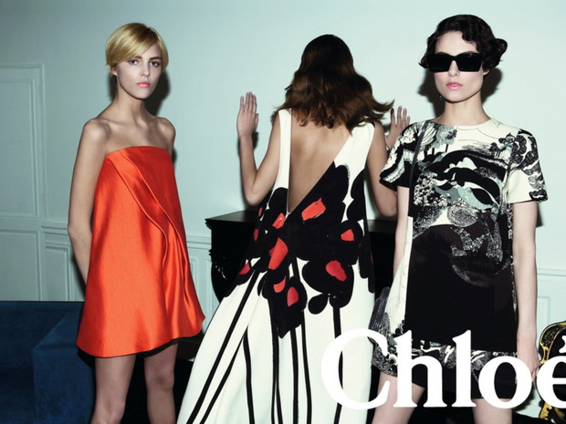 Chloe kampania, Anja Rubik w krótkich włosach, mat. prasowe