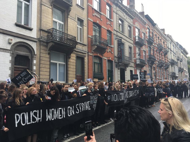 Czarny protest, Bruksela