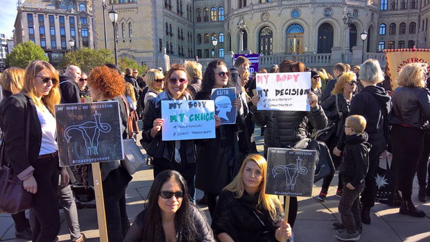 Czarny protest, Oslo