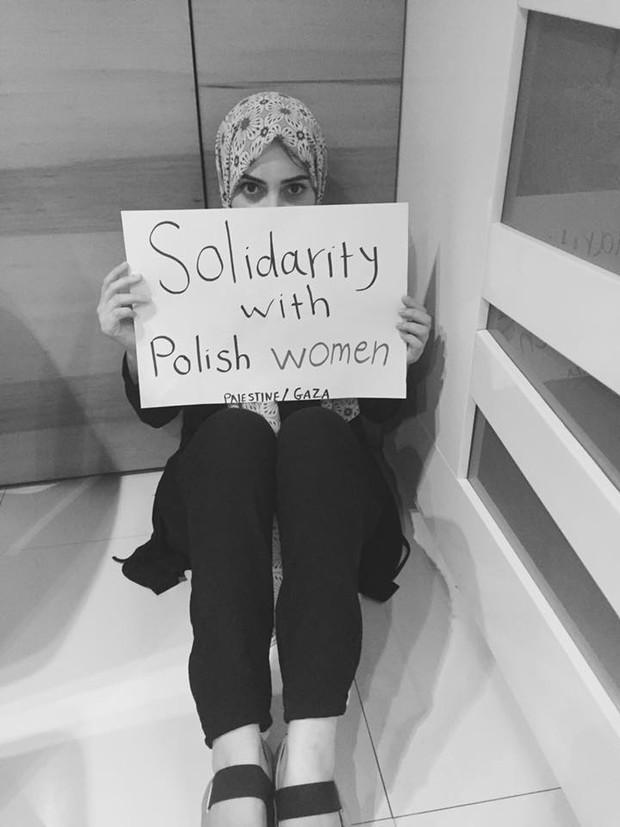 Czarny protest, Palestyna