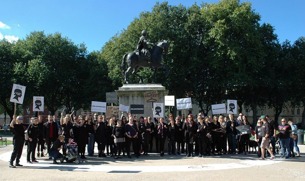 Czarny protest, Wielka Brytania