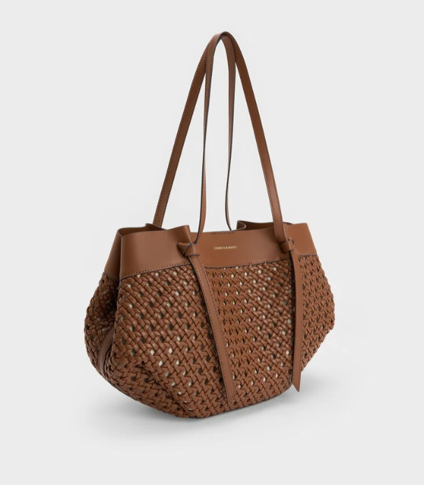 Pleciona torba typu tote Calla