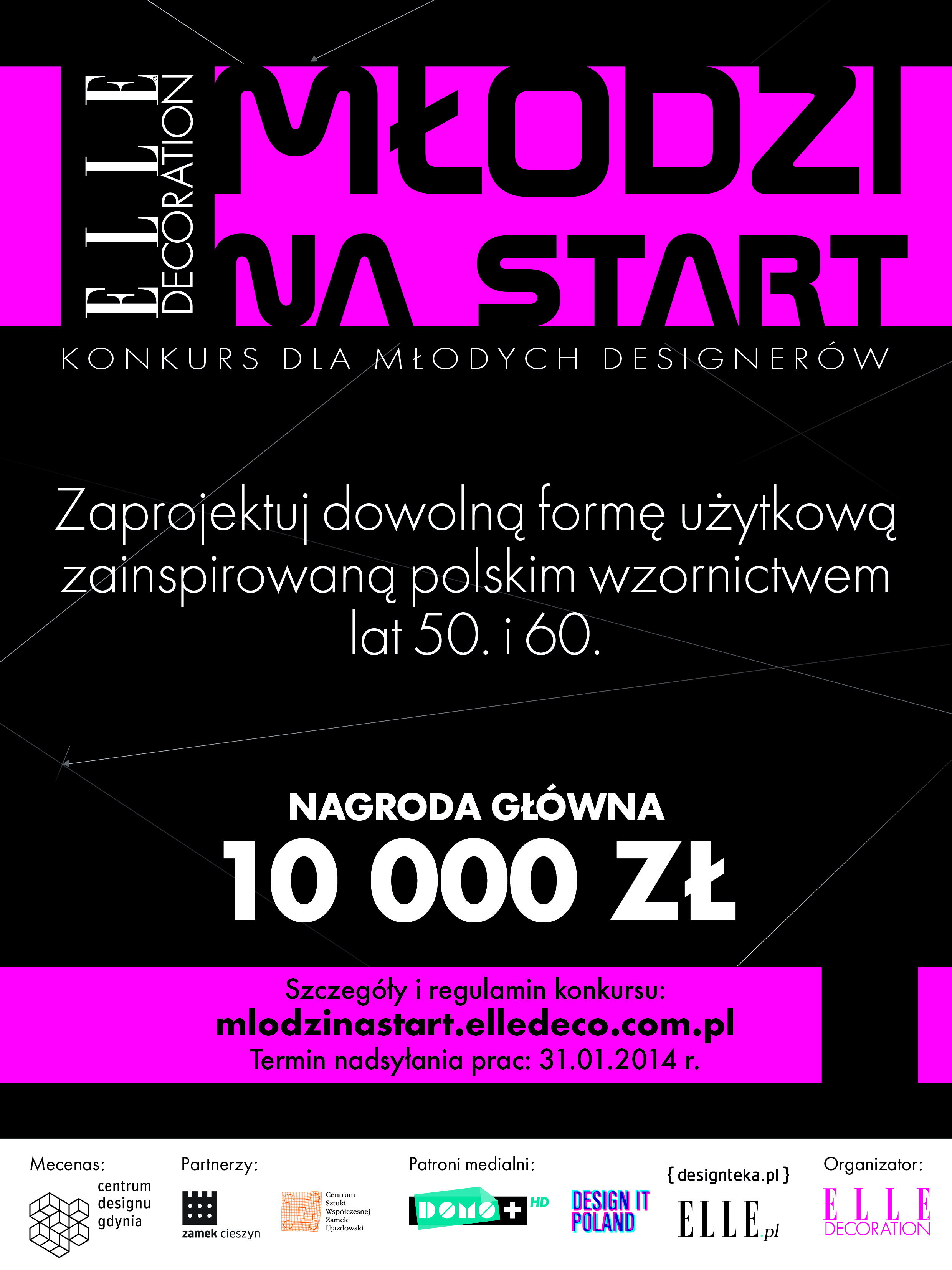 Młodzi na start! Ruszyła kolejna edycja konkursu ELLE Decoration!