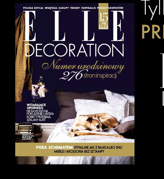 Urodzinowa prenumerata ELLE Decoration z rabatem -50%