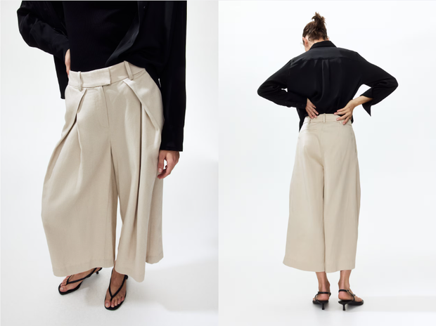 Kopertowe kuloty z wysokim stanem z H&amp;M