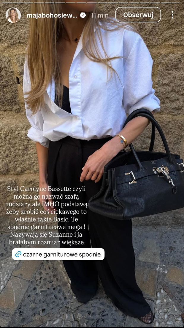 Pleated wide trousers – trend wiosny 2026: spodnie w stylu Carolyn Bessette
