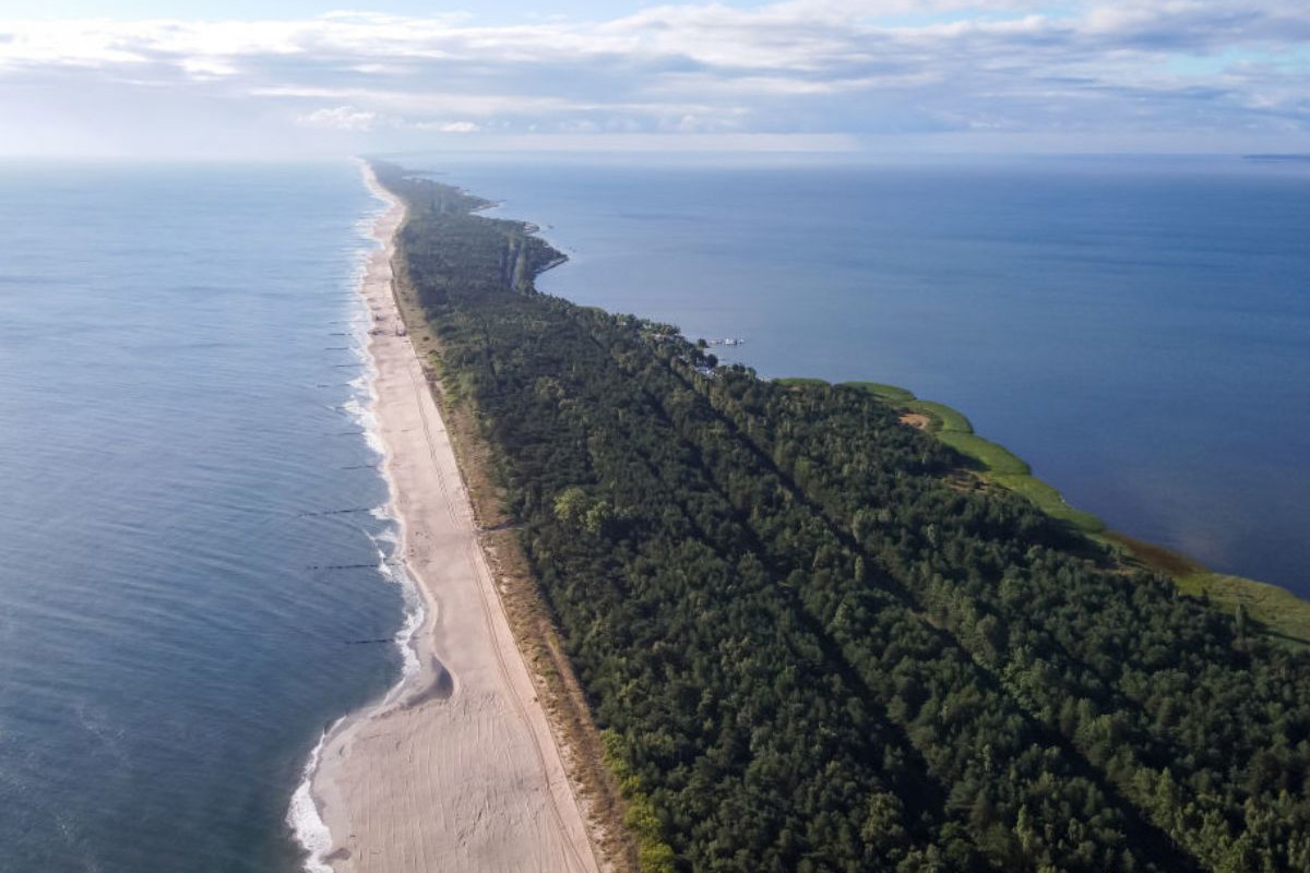Ukryta plaża na Półwyspie Helskim