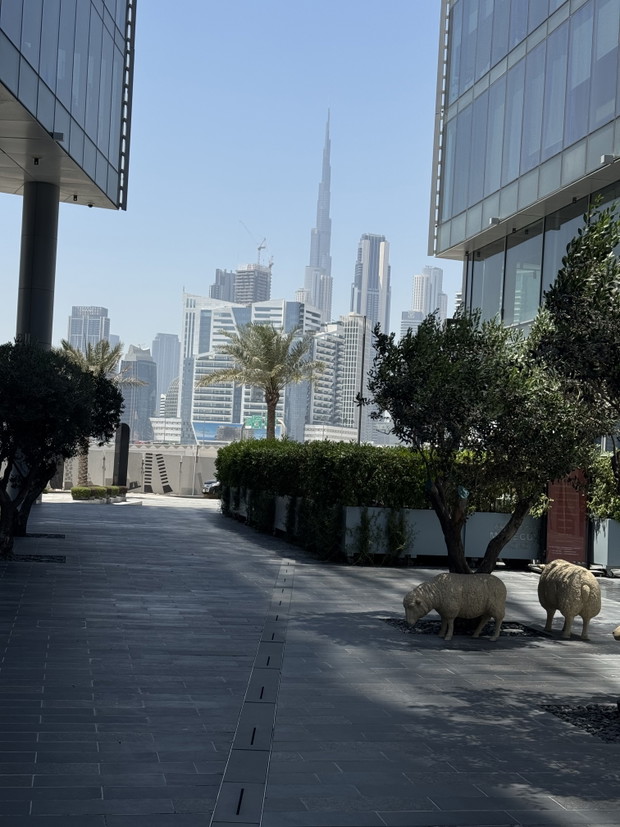 Widok z dzielnicy Dubai Design District