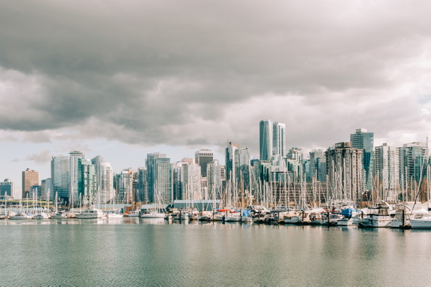 Widok na centrum Vancouver