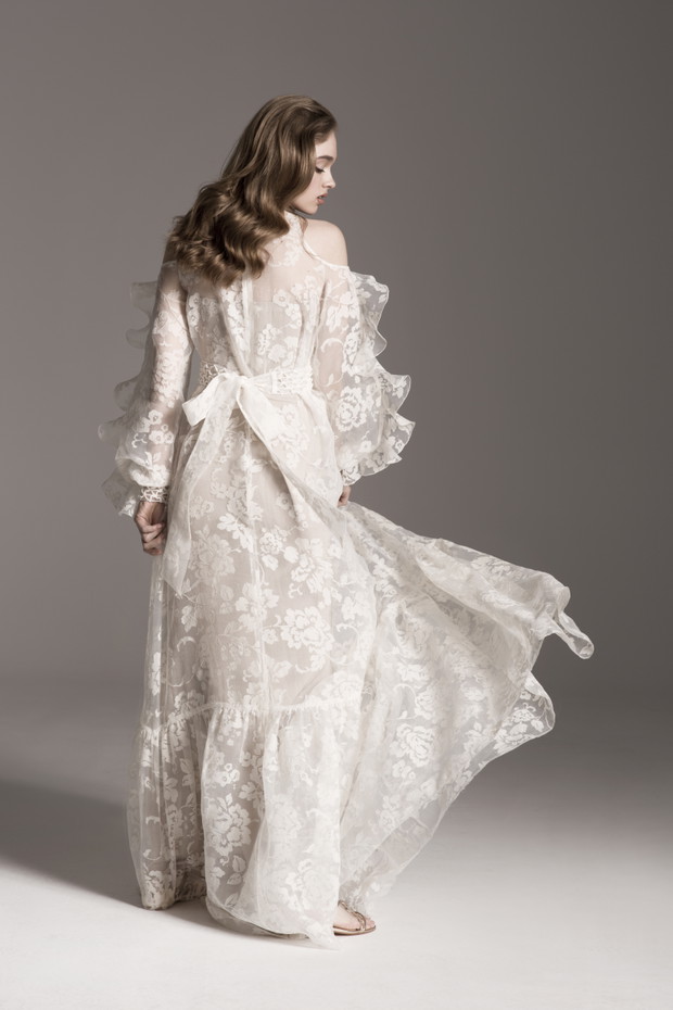 Suknia z falbanami Lidia Kalita Bridal