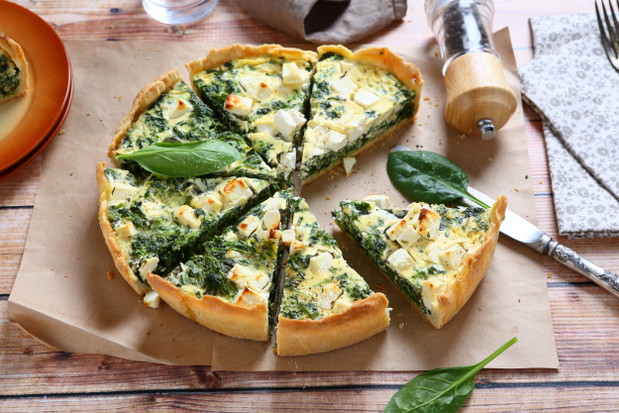 Przepisy na szpinak - tarta szpinakowa