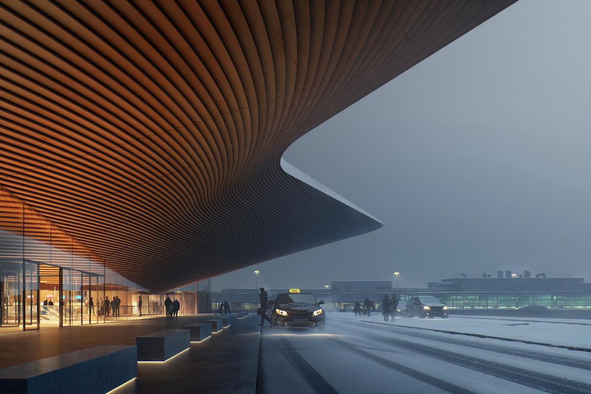 Helsinki Airport Departures and Arrivals Building