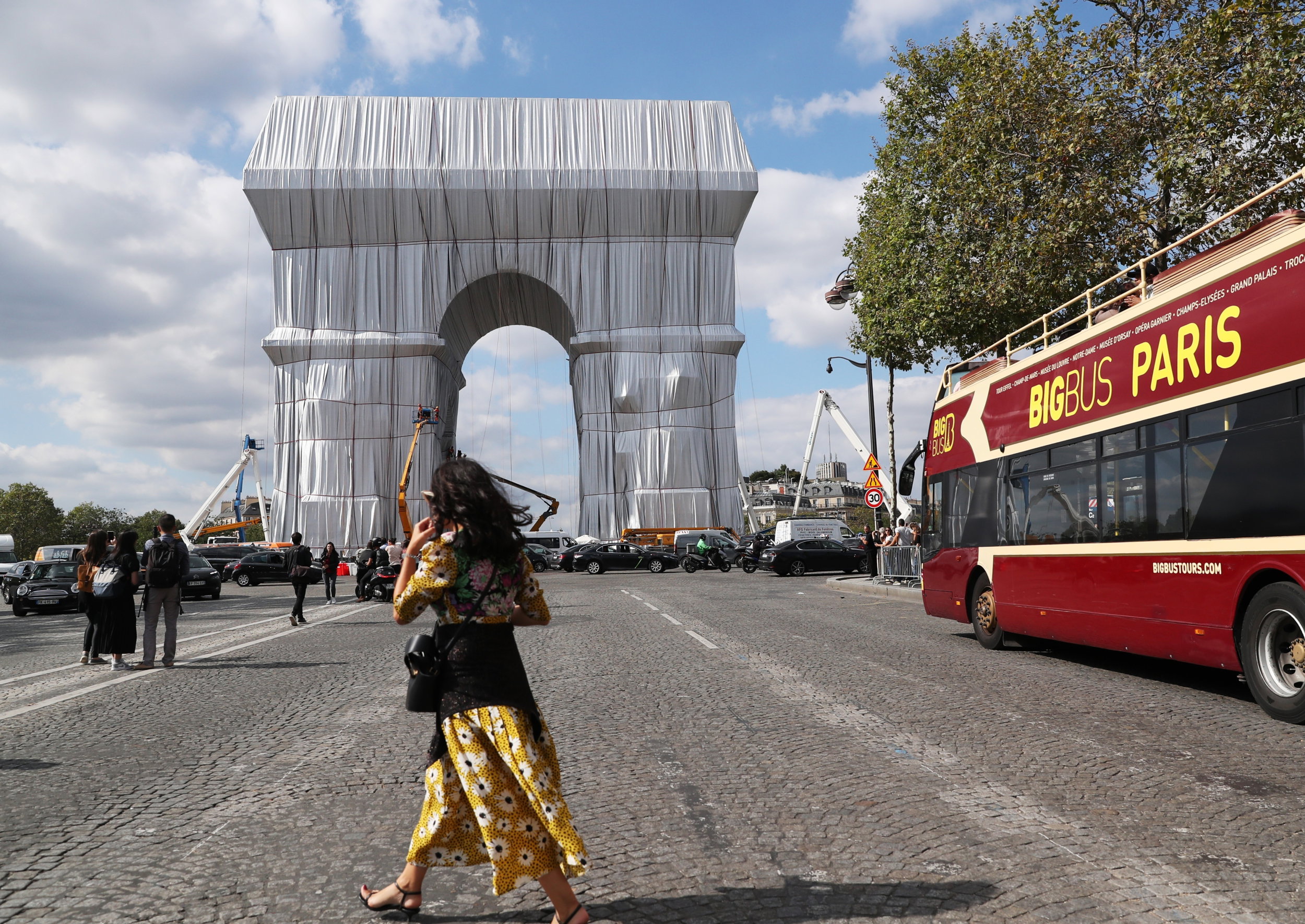 "L'Arc de Triomphe, Wrapped", Christo i Jeanne-Claude