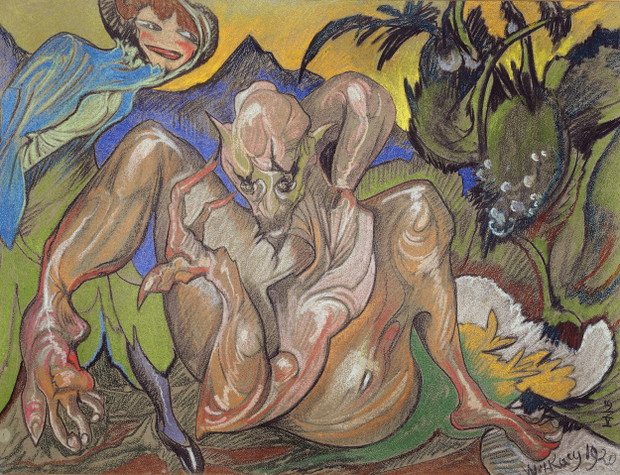 Stanisław Ignacy Witkiewicz (1885–1939) Szatan, 19 V 1920 pastel, papier, 48 × 64 cm Muzeum Narodowe w Warszawie fot. Muzeum Narodowe w Warszawie