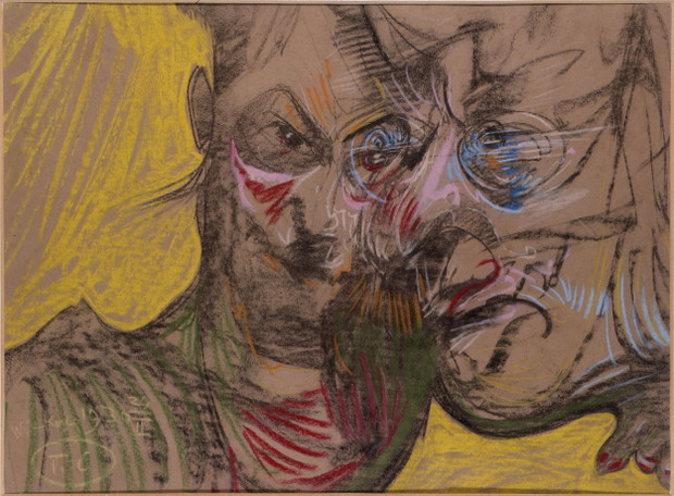 Stanisław Ignacy Witkiewicz (1885–1939) Wspólny portret Heleny i Teodora Białynickich-Birulów, 24 II 1930 pastel, papier, 47 × 63 cm ©Muzeum Pomorza Środkowego w Słupsku