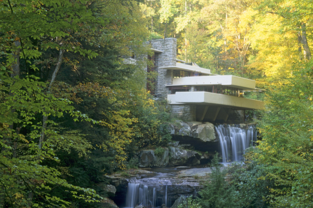 willa Fallingwater, projekt: Frank Frank Llyoyd Wright