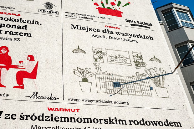 Warszawski mural wspiera branżę gastronomiczną w czasie pandemii