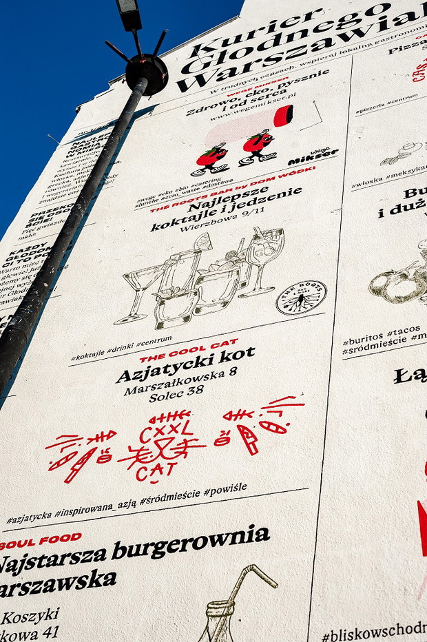 Warszawski mural wspiera branżę gastronomiczną w czasie pandemii
