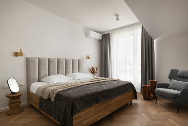 Eklektyczne mieszkanie na Bielanach, projekt: Nubo