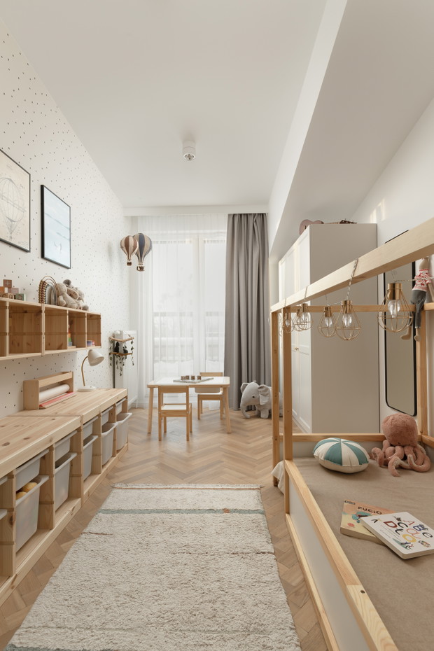 Eklektyczne mieszkanie na Bielanach, projekt: Nubo
