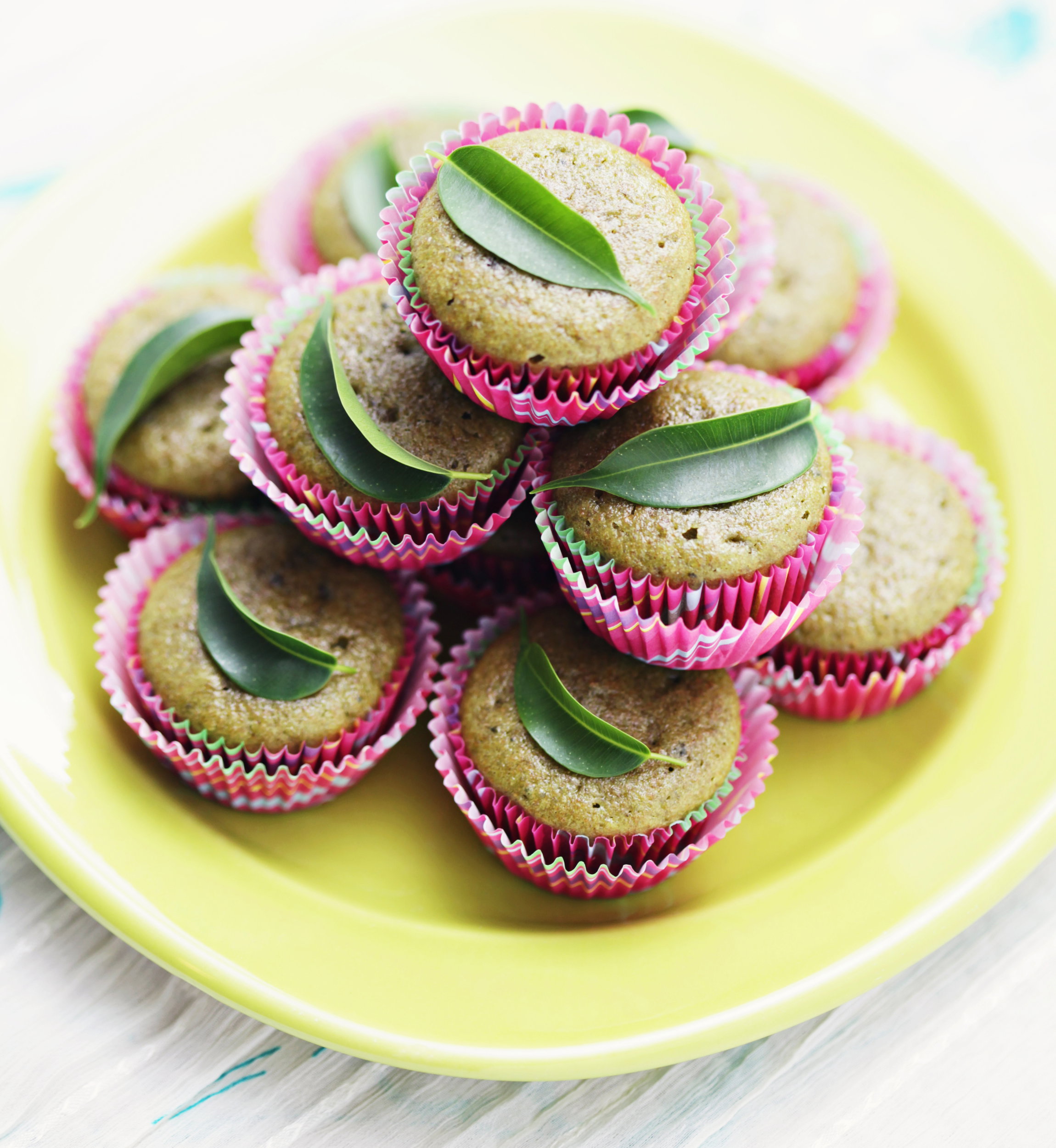 Fit deser: muffiny z herbatą matcha