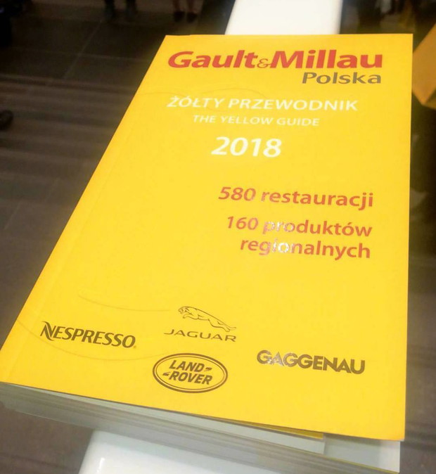 Wyróżnienie Gault&Millau: Żółty Przewodnik 2018