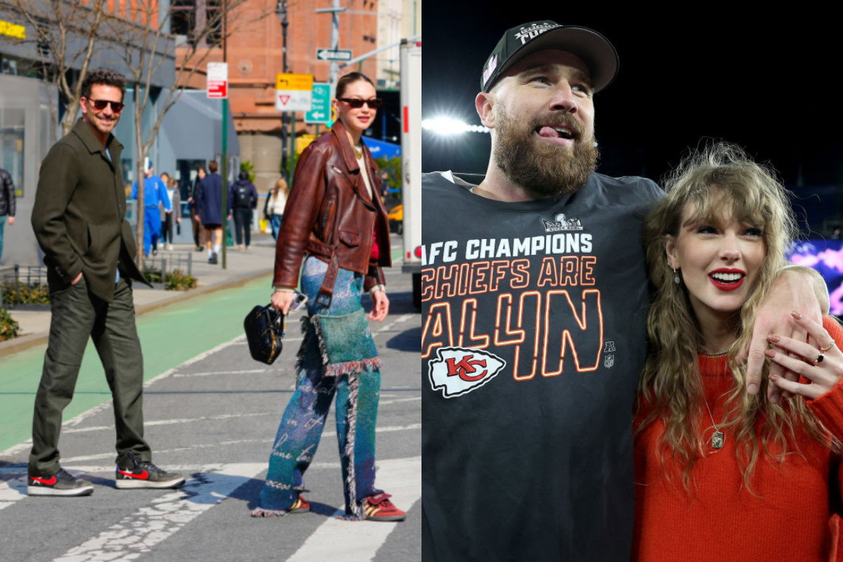 Gigi Hadid, Bradley Cooper i Travis Kelce razem na koncercie Taylor Swift
