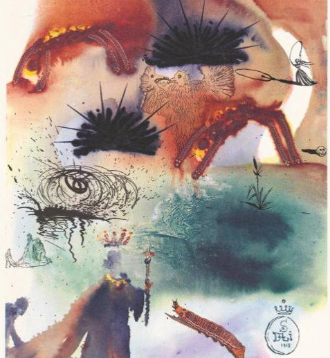 Okładka Alicji z Krainy Czarów Lewisa Carrolla, ilustracja: Salvador Dali, Princeton University Press, 2015