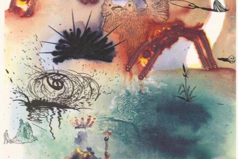 Okładka Alicji z Krainy Czarów Lewisa Carrolla, ilustracja: Salvador Dali, Princeton University Press, 2015