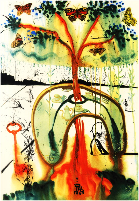 Salvador Dali, ilustracje do Alicji w Krainie Czarów Lewisa Carrolla, Princeton University Press