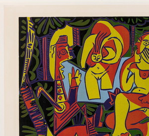 Pablo Picasso Le Déjeuner sur l’herbe d’après Manet / The Luncheon on the Grass (after Manet), 1962 linoryt barwny / colour linocut
