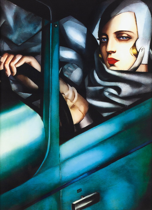DESA Unicum, Tamara Łempicka, Autoportet w zielonym Bugatti, 1929