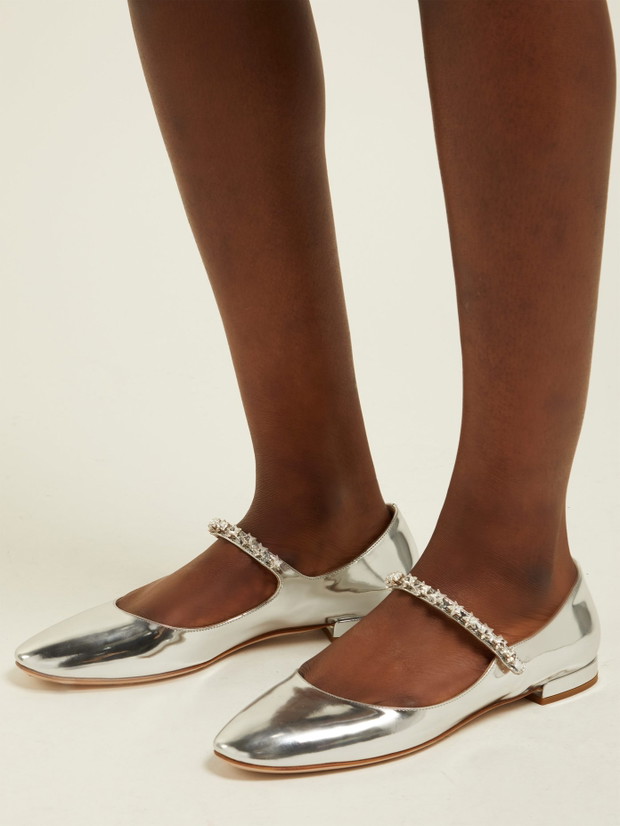 Srebrne Mary Jane, Miu Miu 590 eur