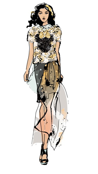 Minnie Mouse na London Fashion Week